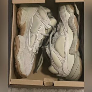 Adidas Yeezy 500 Sneakers in Cream and Tan